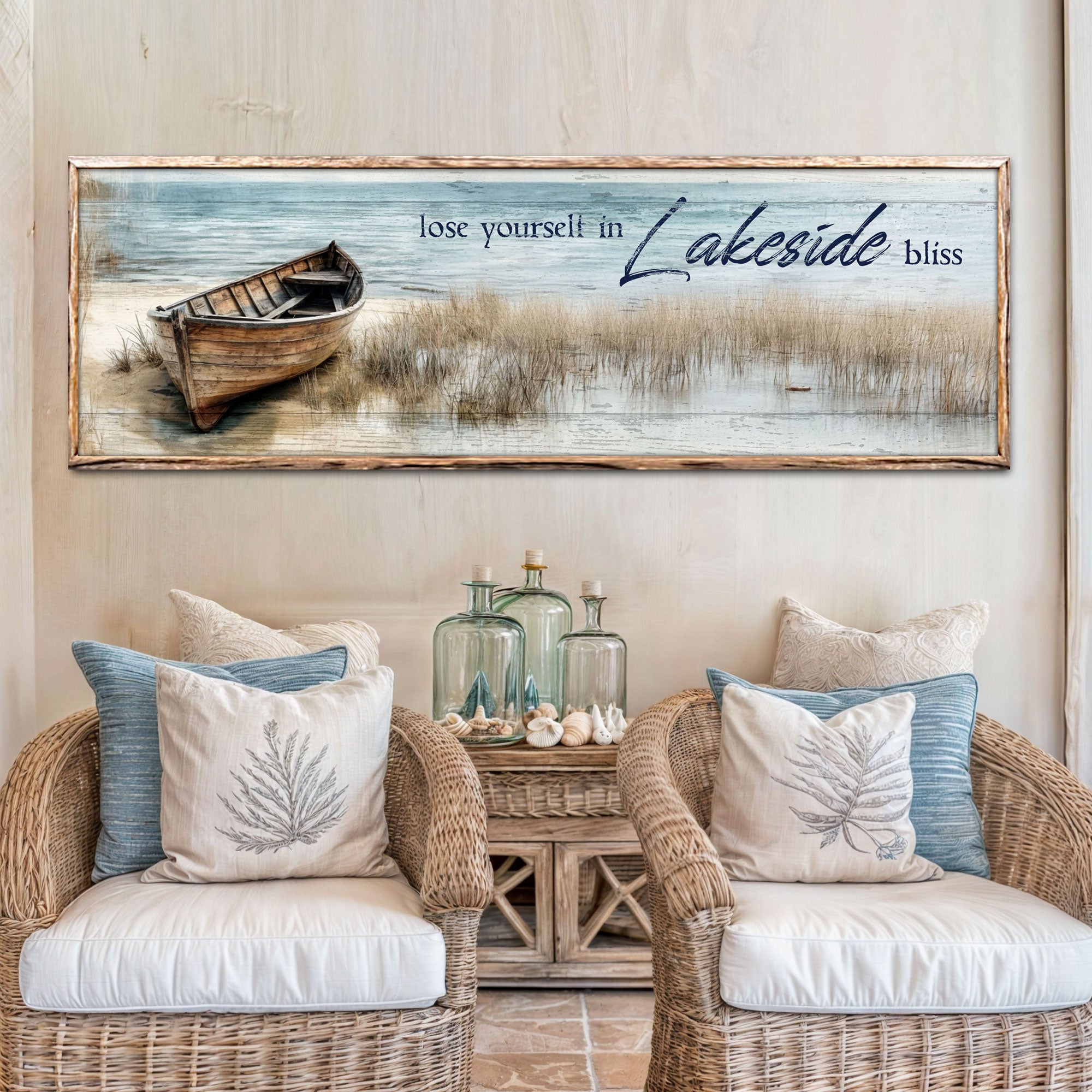 Lose Yourself in Lakeside Bliss Lake House Coastal Sign