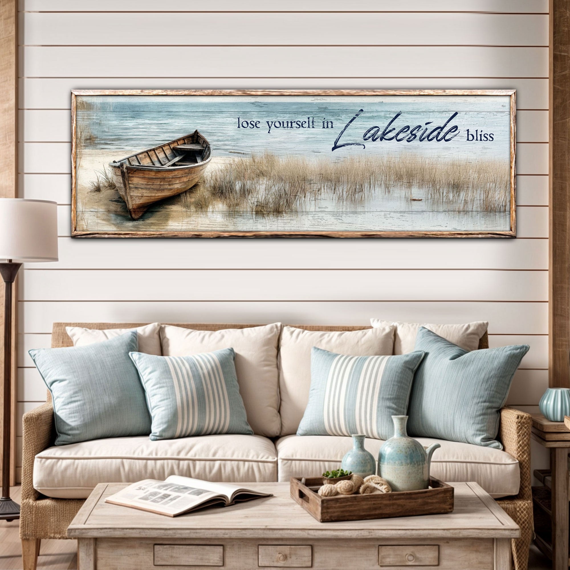 Lose Yourself in Lakeside Bliss Lake House Coastal Sign
