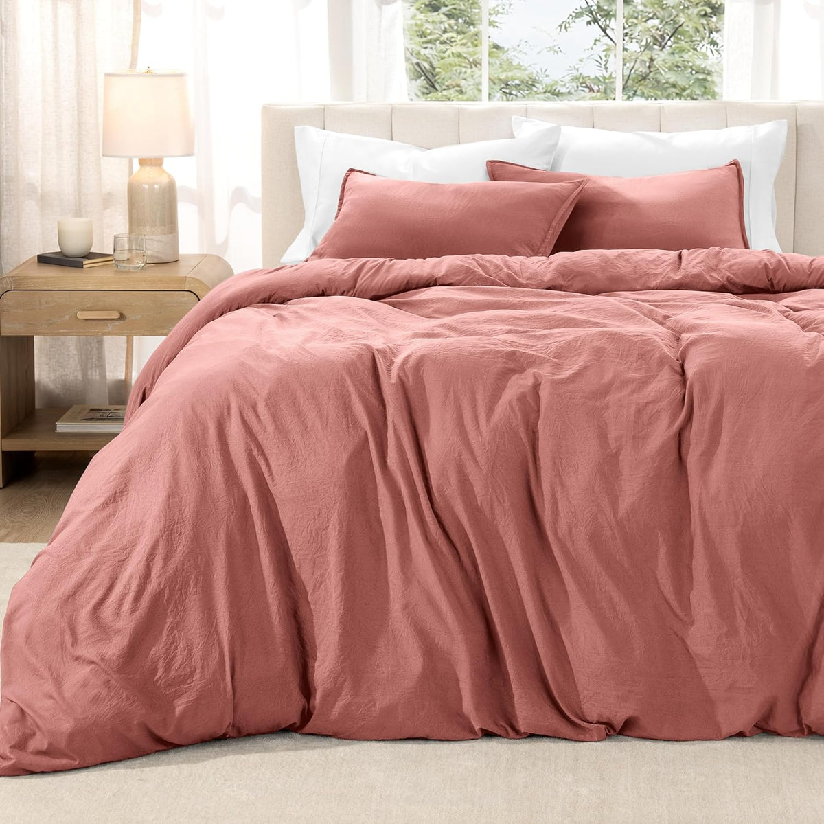Washed Duvet Cover Set 1800 Ultra-Soft 
