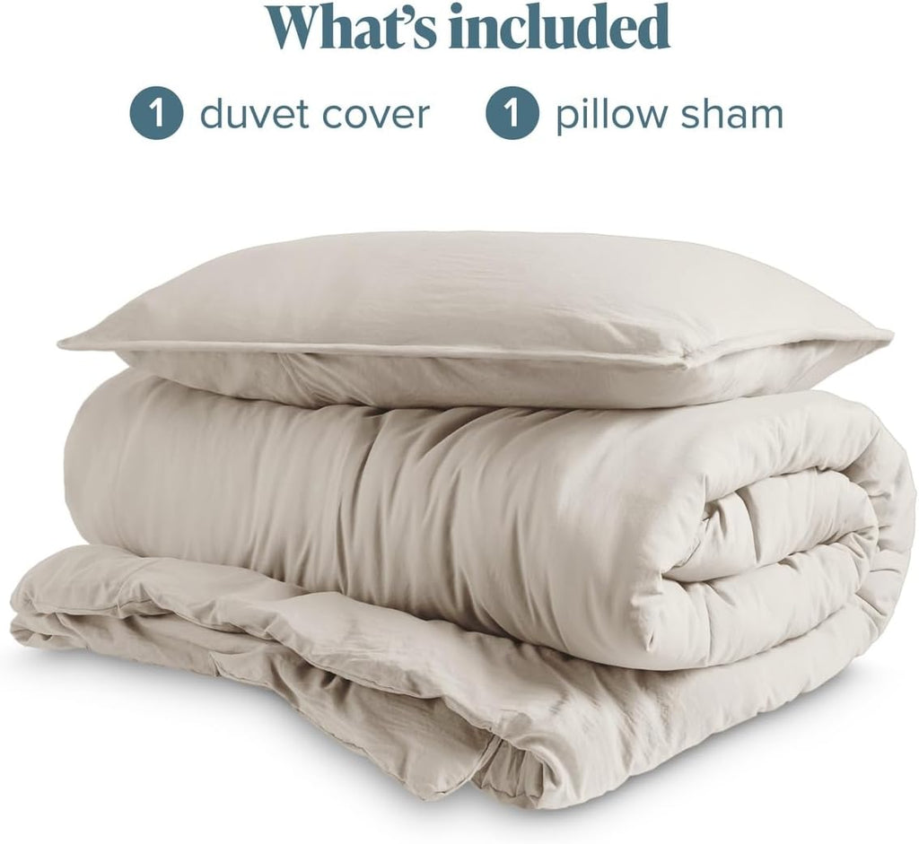 Washed Duvet Cover Set 1800 Ultra-Soft 