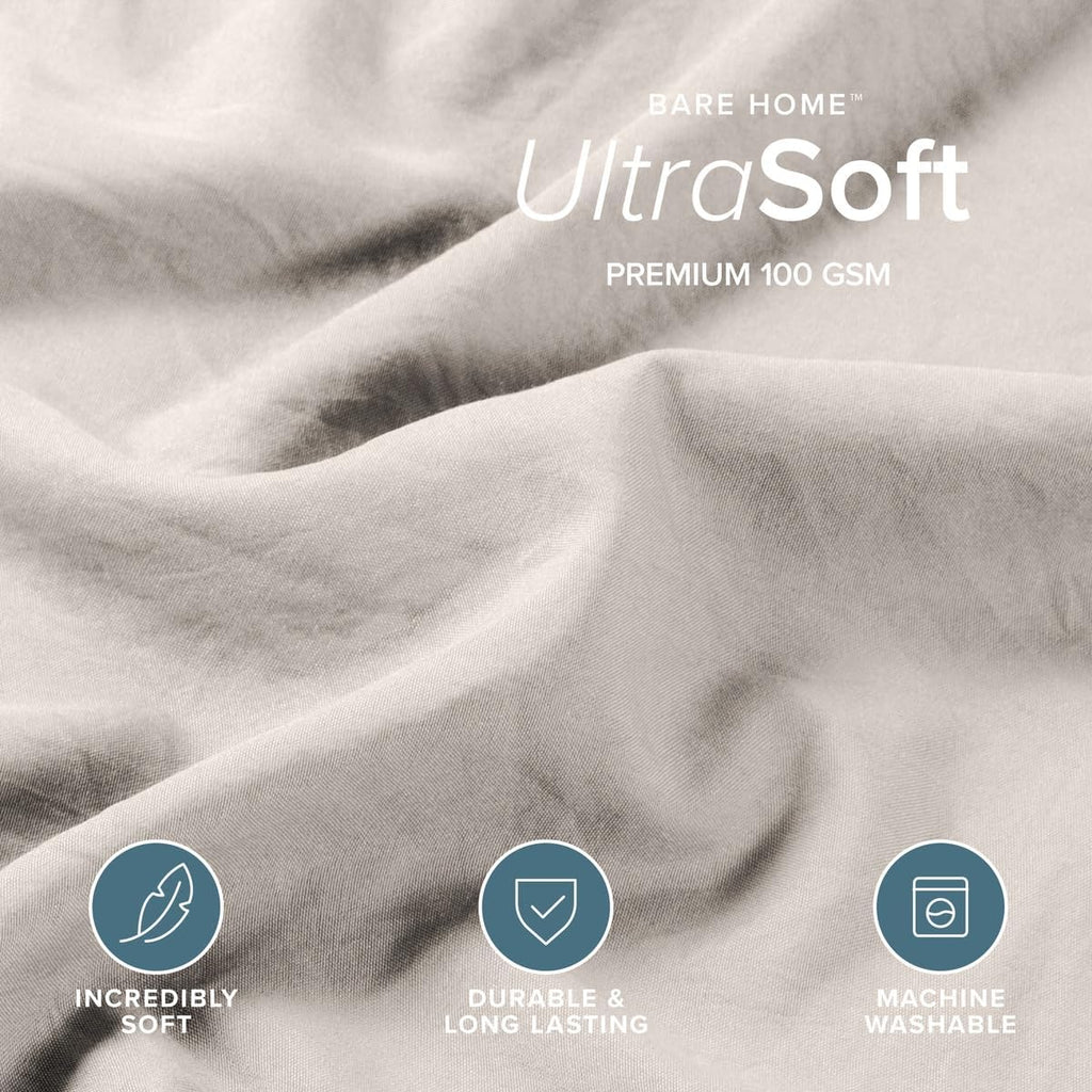 Washed Duvet Cover Set 1800 Ultra-Soft 