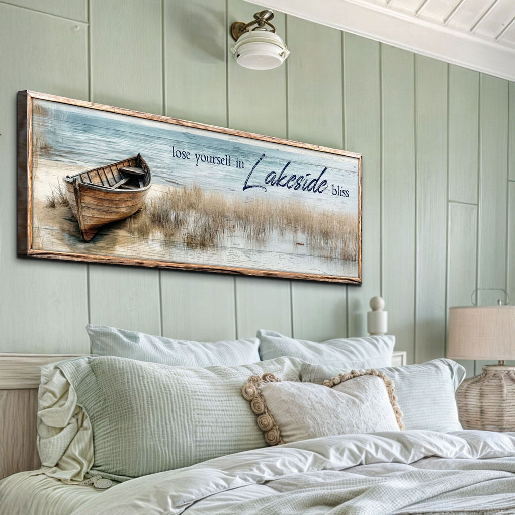 Lose Yourself in Lakeside Bliss Lake House Coastal Sign