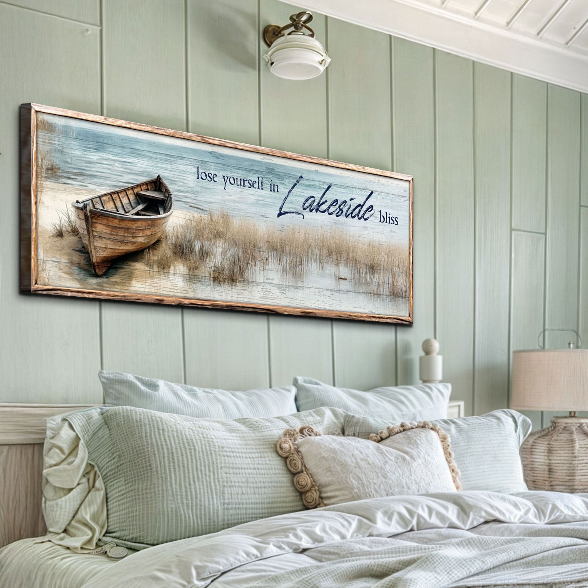 Lose Yourself in Lakeside Bliss Lake House Coastal Sign