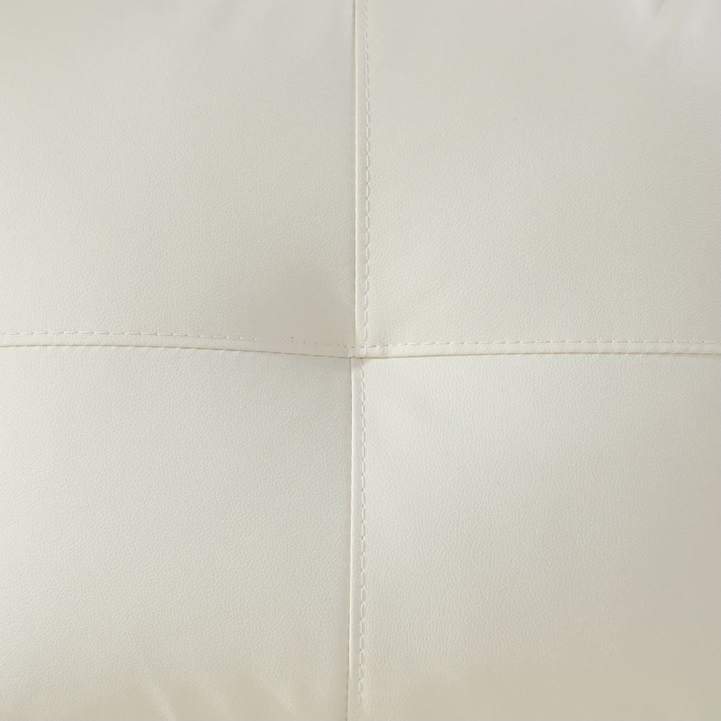 Convertible Sectional Sofa, L Shaped Couch for Small Space Living Room, White(Without Ottoman)