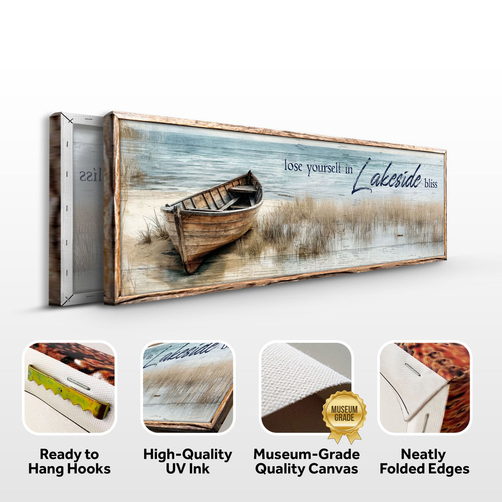 Lose Yourself in Lakeside Bliss Lake House Coastal Sign