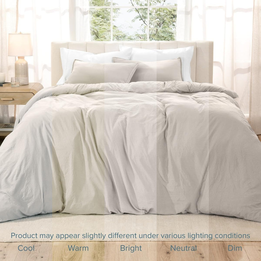 Washed Duvet Cover Set 1800 Ultra-Soft 