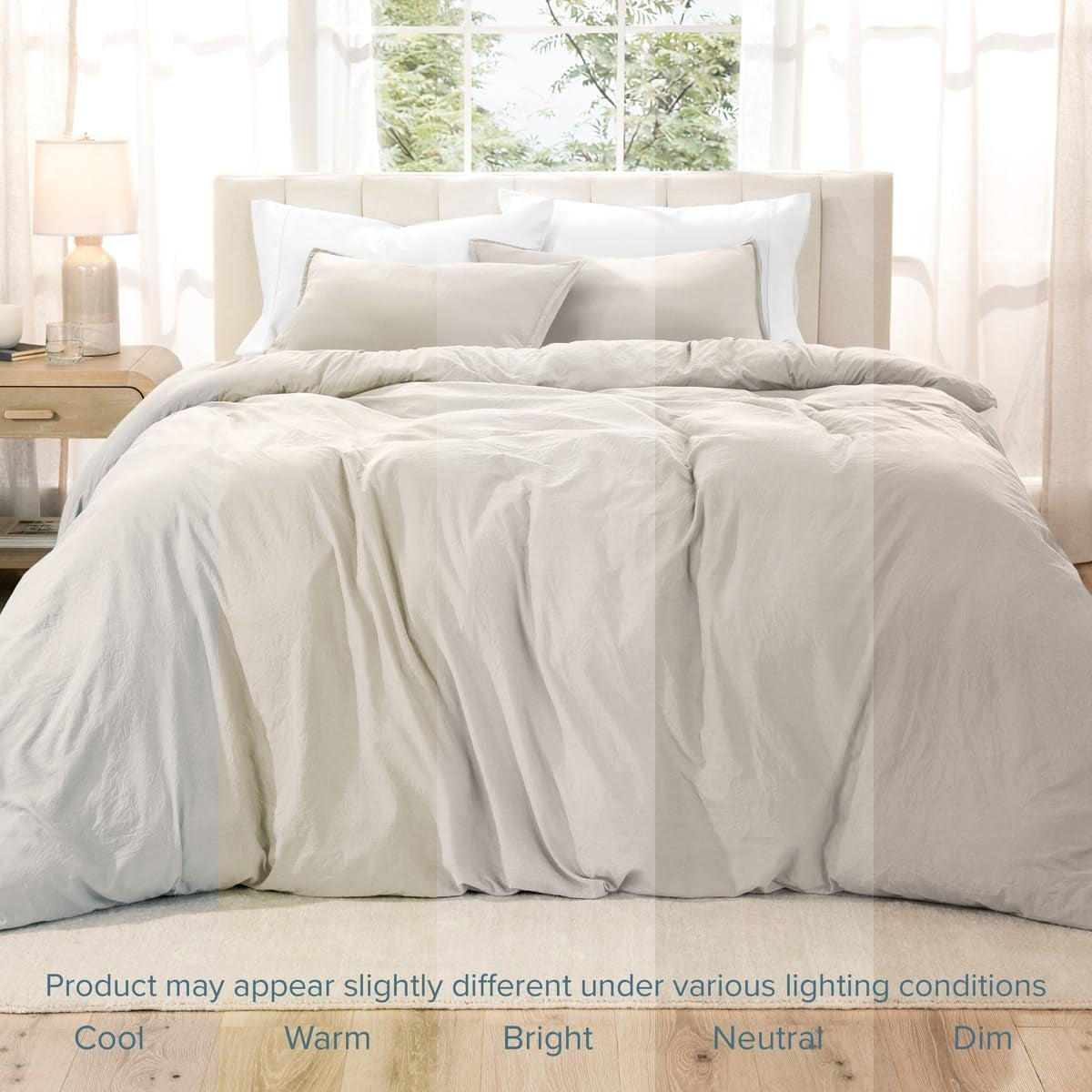 Washed Duvet Cover Set 1800 Ultra-Soft 