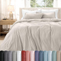 Washed Duvet Cover Set 1800 Ultra-Soft 