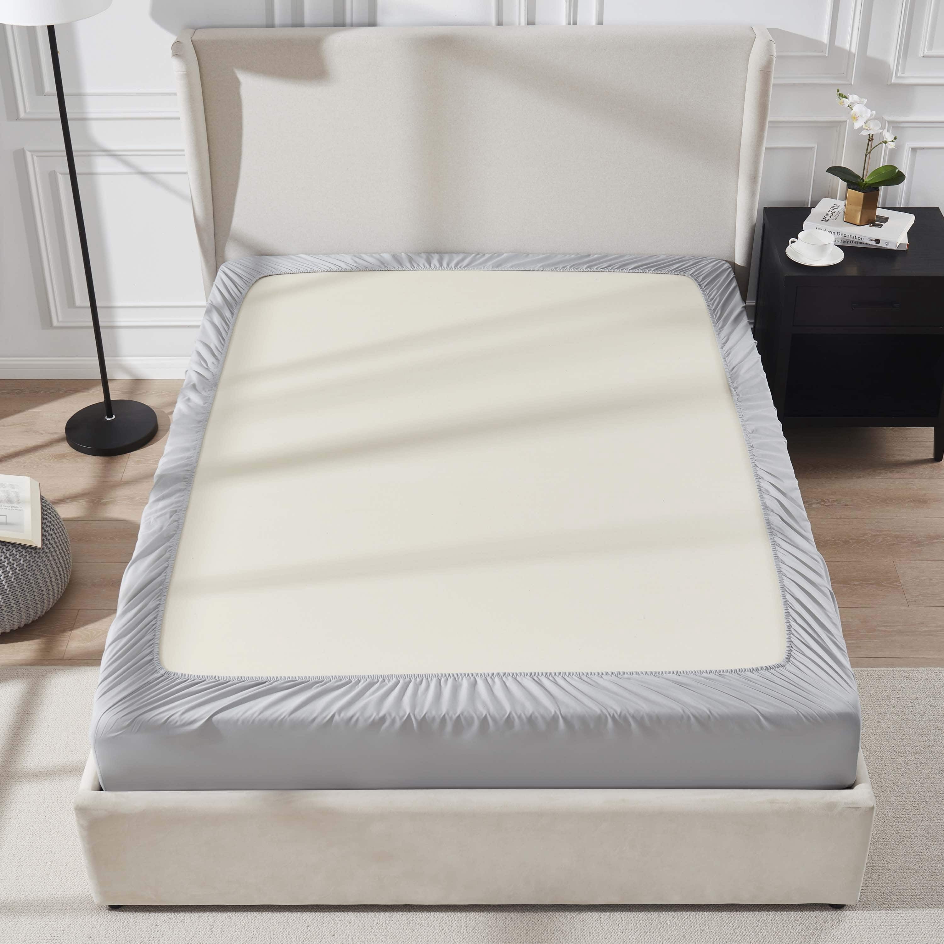 Full Size Comforter Setss, 7 Piece Bed in a Bag, Reversible Bedding Comforter Sets with Sheets, Peach Beige